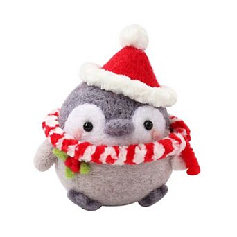 Wizardi Festive Penguin Needle Felting Wool Craft Kit