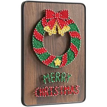 String Art DIY Kit - Christmas Wreath. Wizardi Craft Kit