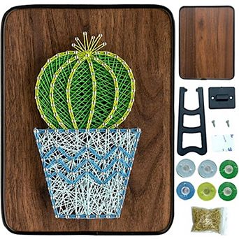 Wizardi Potted Cactus String Art Kit