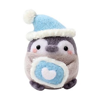 Wizardi Sleepy Penguin Needle Felting Wool Craft Kit