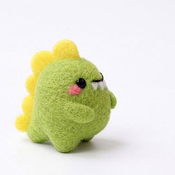 Wizardi Green Dino Needle Felting Wool Craft Kit
