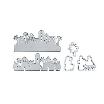Nativity Scene Clear Stamp & Metal Cutter Set