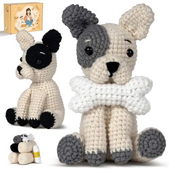 French Bulldog Amigurumi Crochet Kit