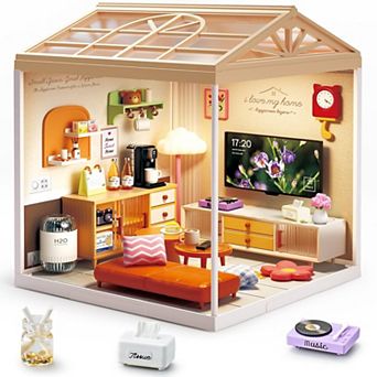Livingroom Miniature Dollhouse Kit