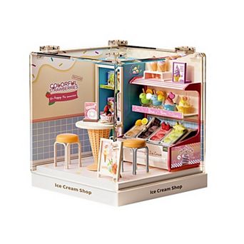 Ice Cream Shop Miniature Dollhouse Kit