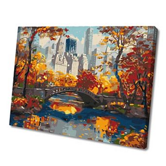 Golden Park Painting by Numbers Kit by Ideyka