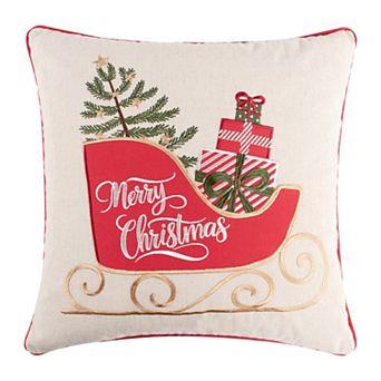 Levtex Home Santa Gift Sleigh Throw Pillow