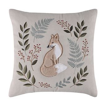 Levtex Home Winter Wonder Applique Fox Decorative Pillow