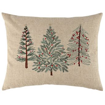 Levtex Home Berry Bloom Embroidered Tree Throw Pillow