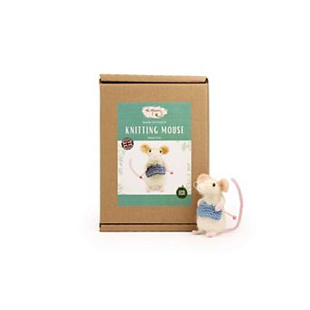 Felting Kit - Knitting Mouse Needle Felt Kit