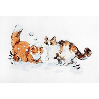 Winter Kitties Counted Cross Stitch Kit by Letistitch