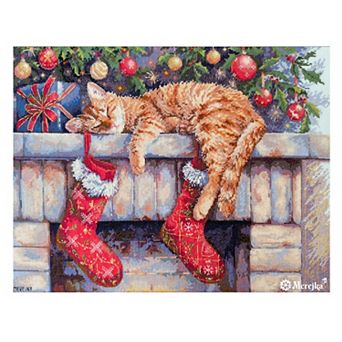 Santa's Helper Counted Cross Stitch Kit by Merejka