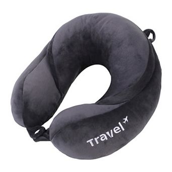 PP Cotton Travel Neck Pillow, U Shape Neck Pillow for Airplane