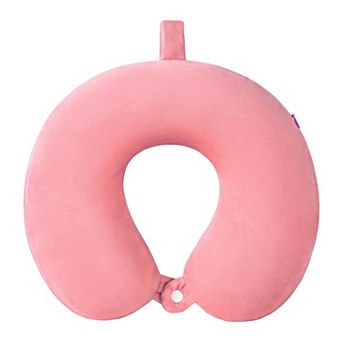 Memory Foam Travel Neck Pillow, U Shape Neck Pillow, Snap Closure
