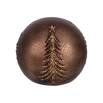 Evergreen LED Glass Ball Tree Table Decor