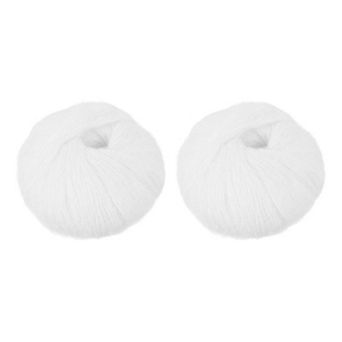 2 Skeins Wool Yarn, Soft Yarn Mohair Fuzzy Fur Fine Fluffy Thin for Crocheting Knitting Crafts
