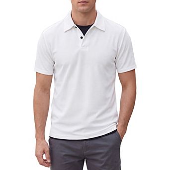 Men's Polo Shirts Casual Button Short Sleeve Golf Work Sports