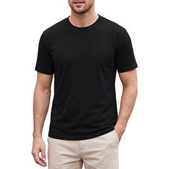 Men's Tee Shirts Summer Lightweight Basic Short Sleeve Crew Neck