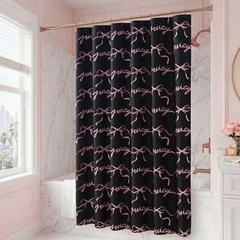 Juicy Couture Shower Curtain & Hooks