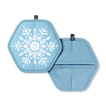 Town & Country Living Snowflakes Shaped 2-Pack Pot Holders