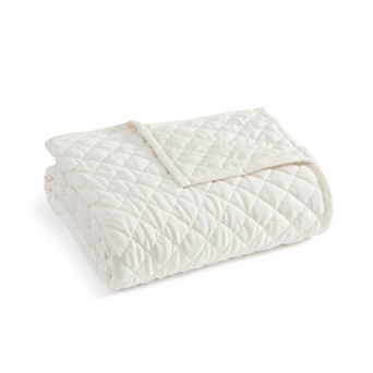Martha Stewart Quilted Plush Throw Blanket