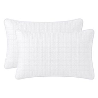 Pillow Protectors with Envelope Standard Size 2 Pack, Hypoallergenic Cotton Throw Pillow Covers