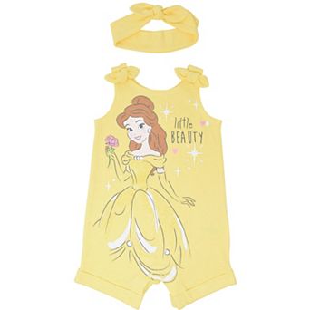 Disney Beauty and the Beast Sleeveless One-Piece and Headband Set