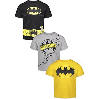 DC Comics Justice League Batman Short Sleeve T-Shirt 3-Pack