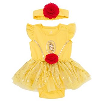 Disney's Snow White Cosplay 2 pc Tutu Bodysuit and Headband Set
