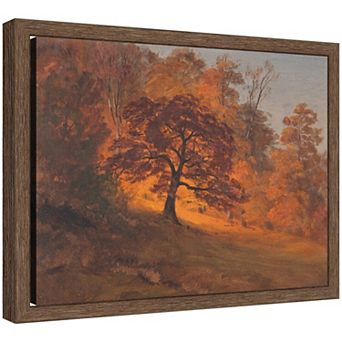 Autumn Foliage Framed Canvas Wall Art Print