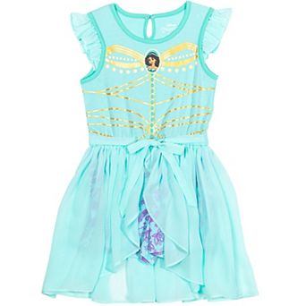 Disney Aladdin Princess Jasmine Cosplay Skirt Overlay Romper