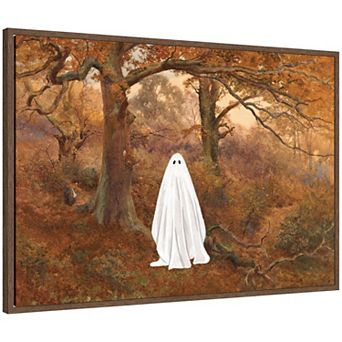 Ghost Horizontal Autumn Landscape by Megan Ryan Framed Canvas Wall Art Print