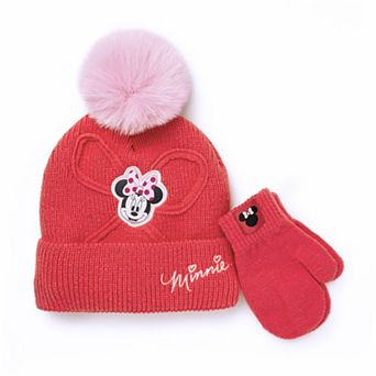 Toddler Girl Disney's Minnie Mouse Hat & Mittens Set