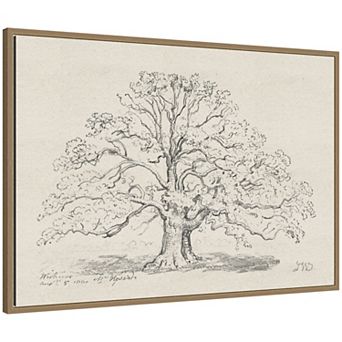 Mr Howards Large Oak Framed Canvas Wall Art Print