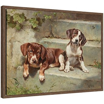 Gestorte Siesta by Carl Reichert Framed Canvas Wall Art Print