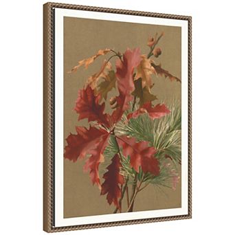 Autumn Leaves Ellen Fisher Framed Canvas Wall Art Print