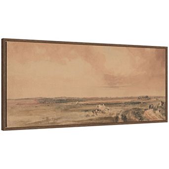 Harvest Time by Peter DeWint Framed Canvas Wall Art Print