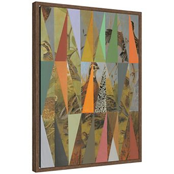 Partridge 3 by Annie Rochelle Framed Canvas Wall Art Print