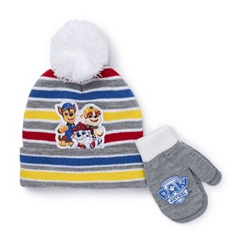 Toddler Boy Paw Patrol 2 pc Hat & Mittens Set