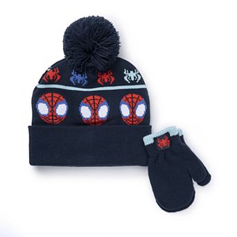 Toddler Boy Marvel's Spider-Man 2 pc Hat & Mittens Set