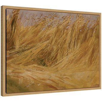 Corn Field Study Framed Canvas Wall Art Print