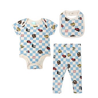 Disney Cars Bodysuit Pants and Bib Set