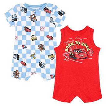 Disney Cars 2-Pack One Piece Rompers
