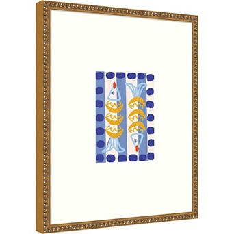 Lemon Fish by Bouffants and Broken Hearts LLC Framed Wall Art Print