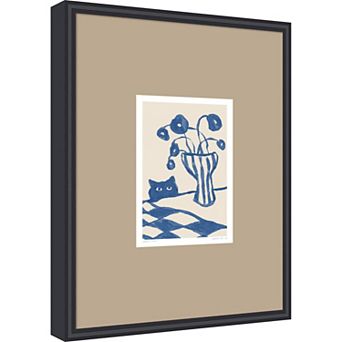 Sneaky Cat 02 by Chelsea Kuran Framed Wall Art Print