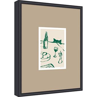 Sneaky Cat by Chelsea Kuran Framed Wall Art Print
