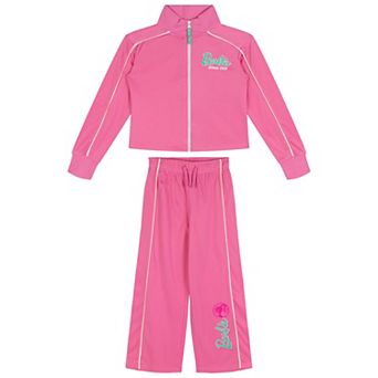 Barbie Athletic 2 pc Jacket and Pants Tracksuit Set