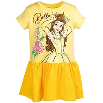 Disney Beauty and the Beast Glitter Short Sleeve Dress