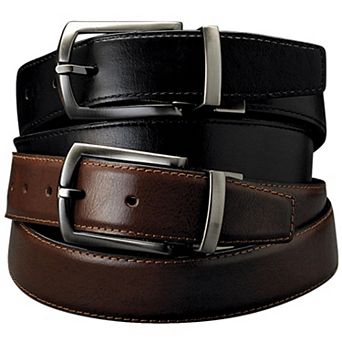 KingSize Men's Reversible Leather Dress Belt