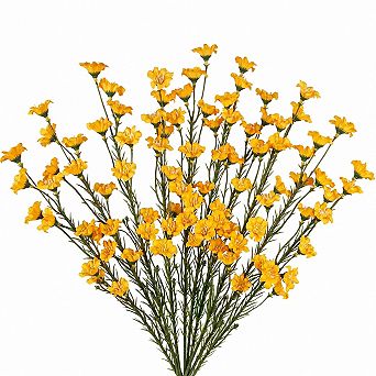 10 pc Artificial Silk Wildflowers Stems Faux Floral Arrangements Home Wedding Decor